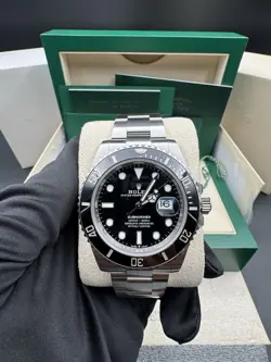 2021 ROLEX SUBMARINER DATE 41MM WATCH STEEL BLACK CERAMIC 126610LN BOX PAPERS