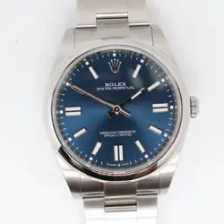 2024 NEW ROLEX 124300 OYSTER PERPETUAL 41MM STEEL BLUE DIAL WATCH