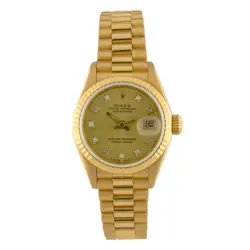 ROLEX DATEJUST 26MM 69178 CHAMPAGNE DIAL WITH PRESIDENT BRACELET