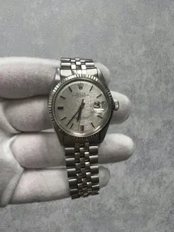 ROLEX DATEJUST 1601 STAINLESS STEEL 36MM SILVER DIAL