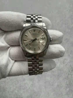 ROLEX DATEJUST 1603 STAINLESS STEEL 36MM SILVER DIAL JUBILEE BRACELET
