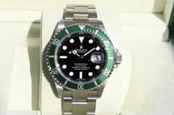 ROLEX 16610LV SUBMARINER GREEN ANNIVERSARY 50TH V NIB
