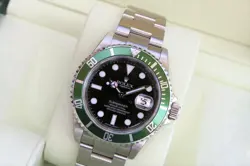 ROLEX 16610LV SUBMARINER GREEN ANNIVERSARY 50TH V NIB