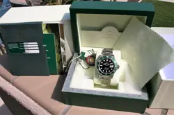 ROLEX 16610LV SUBMARINER GREEN ANNIVERSARY 50TH V NIB