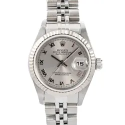 Rolex Datejust Watch 79174 Y Gray Roman Ladies