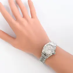 Rolex Datejust Watch 79174 Y Gray Roman Ladies