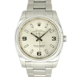 ROLEX OYSTER PERPETUAL AIR-KING 114200 34MM SILVER MEN'S WATCH PRE-OWNED