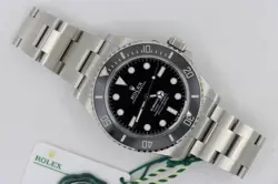 ROLEX SUBMARINER 124060 NO DATE 41MM BLACK DIAL CERAMIC BEZEL BOX & PAPERS