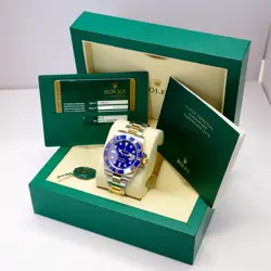 Rolex Submariner 116613LB Bluesy Flat Blue Serti Diamond Dial  Gold & Steel 2013