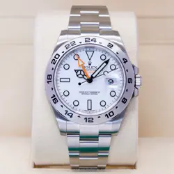 ROLEX EXPLORER II OLD NEW STOCK POLAR  216570 POLAR WHITE DIAL 42MM 2020