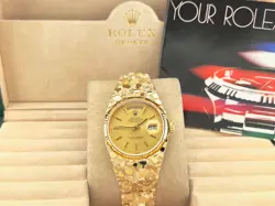 Rolex Day Date President 18038 Yellow Gold Nugget Band