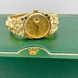Rolex Day Date President 18038 Yellow Gold Nugget Band
