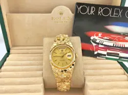 Rolex Day Date President 18038 Yellow Gold Nugget Band