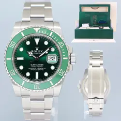 AUGUST 2020 NEW PAPERS ROLEX SUBMARINER HULK 116610LV GREEN CERAMIC WATCH BOX