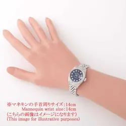 ROLEX Datejust 10P Diamond 79174G Blue K Number second hand Women