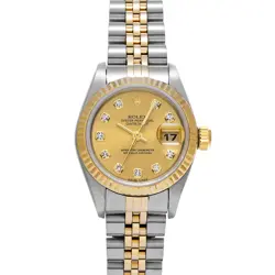 ROLEX DATEJUST 79173G CHAMPAGNE/DIAMOND WATCH 674949