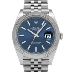 ROLEX DATEJUST 41 126334 BRIGHT BLUE WATCH 675239