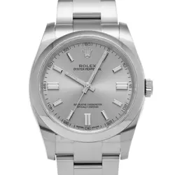 ROLEX OYSTER PERPETUAL 36 116000 SILVER WATCH 675189