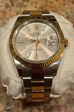 TUDOR MENS DAY DATE MOVEMENT, ROLEX DIAL AND CRYSTAL, AUTOMATIC 41MM
