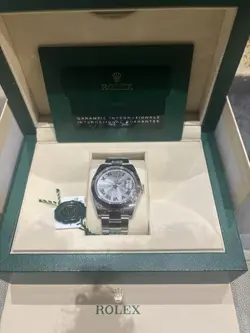 2023 ROLEX DATEJUST 41MM WIMBLEDON DIAL 126300 BRAND NEW WITH BOX AND PAPERS