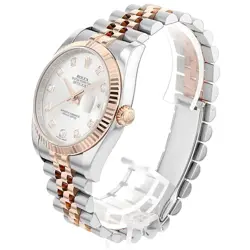 ROLEX DATEJUST 10P DIAMOND 116231G SILVER 708455