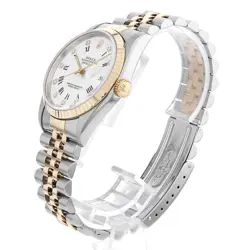 ROLEX DATEJUST 10P DIAMOND 16233G WHITE CENTER ROMA W 649249