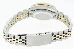 Rolex Lady DateJust Red Diamond Steel and Yellow Gold Diamond Bezel Watch 1.90ct