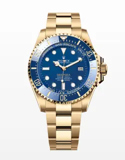 ROLEX 136668LB DEEPSEA SEA DWELLER BLUE DIAL 18K YELLOW GOLD 44MM