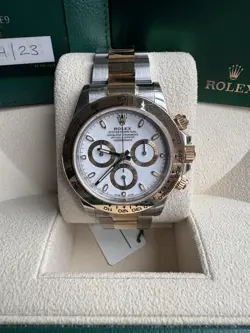 ROLEX DAYTONA 116503 BI-METAL WHITE FACE