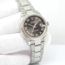ROLEX 278274 DATEJUST WITH DARK GREY ROMAN DIAL ON OYSTER