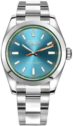 ROLEX MILGAUSS 40MM 116400GV BLUE DIAL STAINLESS STEEL OYSTER MEN'S WATCH