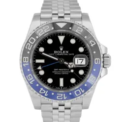 MINT PAPERS ROLEX GMT-MASTER II BATGIRL BLUE 40MM JUBILEE WATCH 126710 BLNR BOX