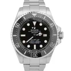 MINT ROLEX SEA-DWELLER DEEPSEA 44MM BLACK CERAMIC STAINLESS DIVE WATCH 116660