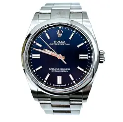 ROLEX 126000 BLUE OYSTER PERPETUAL COMPLETE W/2024 CARD