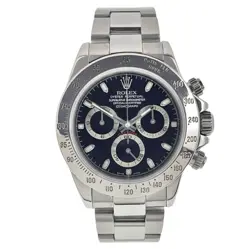 ROLEX DAYTONA STAINLESS STEEL BLACK DIAL 40MM AUTOMATIC MEN'S WATCH 116520