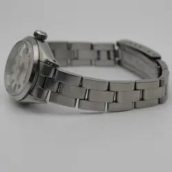 Rolex Oyster Perpetual Date 26mm Steel Silver Sticks Dial Ladies Watch 6916
