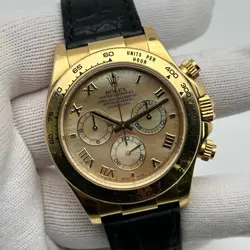 ROLEX COSMOGRAPH DAYTONA 116518 40MM 18K YELLOW GOLD MOP CHAMPAGNE DIAL WATCH