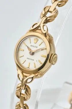 ROLEX PRECISION ‘1959’ RARE VINTAGE LADIES 9K GOLD BRACELET WATCH, SERVICED