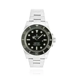 ROLEX STAINLESS STEEL NO-DATE SUBMARINER BLACK/BLACK 41MM