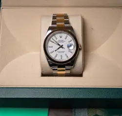 ROLEX DATEJUST 41MM 126333  OYSTER BRACELET WITH GOLD BEZEL TWO TONE