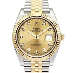 ROLEX DATEJUST 126333G 10P DIAMOND RANDOM YG AUTOMATIC 41MM #002