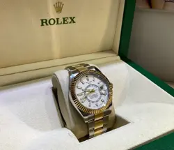 Rolex Sky Dweller 42MM 18K Yellow Gold /SS Oyster White Dial Men’s Watch