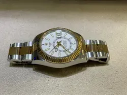 Rolex Sky Dweller 42MM 18K Yellow Gold /SS Oyster White Dial Men’s Watch