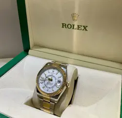 Rolex Sky Dweller 42MM 18K Yellow Gold /SS Oyster White Dial Men’s Watch