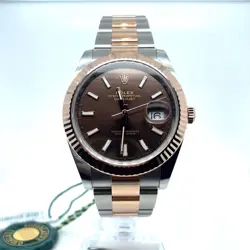 ROLEX DATEJUST 126331 41MM ROSE GOLD AND STAINLESS STEEL CHOCOLATE DIAL 2025