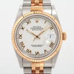 ROLEX DATEJUST 16233 SS×YG AT WHITE DIAL