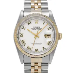 ROLEX DATEJUST 16233 WHITE WATCH 675193