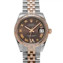 ROLEX DATEJUST 31 178341 CHOCOLATE BROWN/DIAMOND WATCH 673235