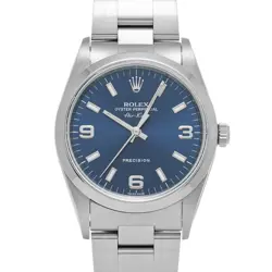 ROLEX AIR-KING 14000 BLUE WATCH 674955
