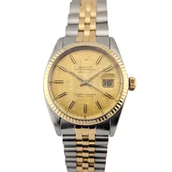 ROLEX 16013 DATEJUST TWO TONE LINEN DIAL 36MM 1983